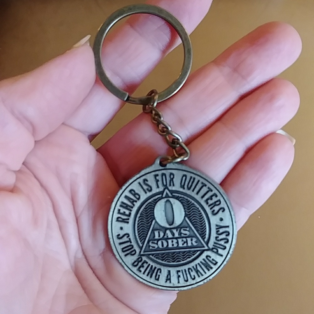 Assholes Live Forever funny Novelty keychain
